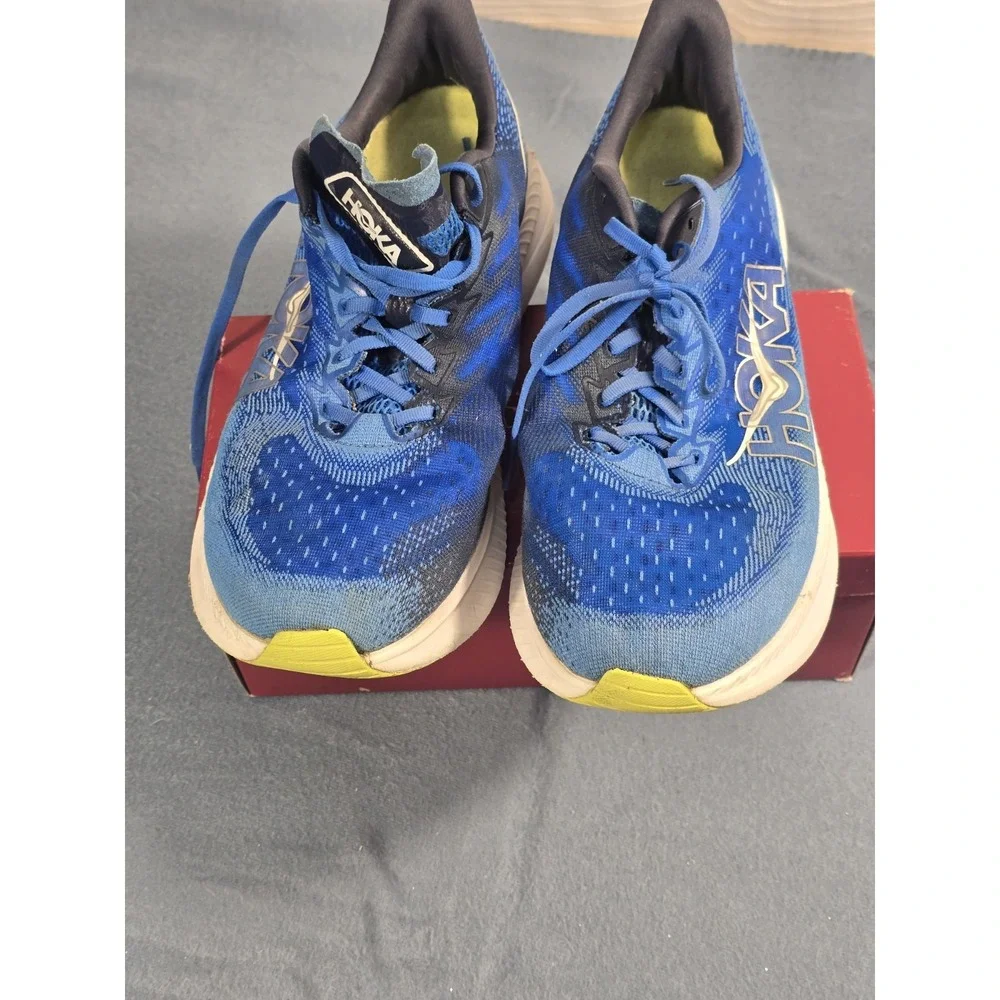 Hoka One One Men's Mach 6 Running Shoes Blue, Size 12.5